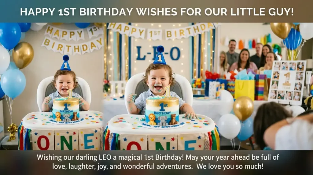 First Birthday Wishes for a Cake Smash and Party
