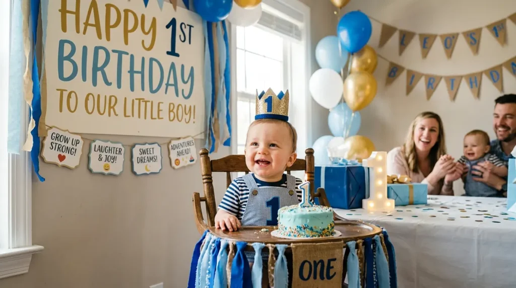 First Birthday Wishes for Baby Boy From Mom