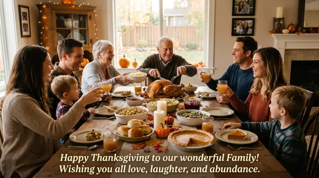 Happy Thanksgiving Wishes for Family