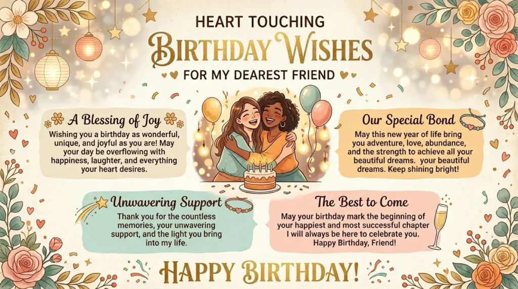 Short & Sweet Birthday Wishes for Friend