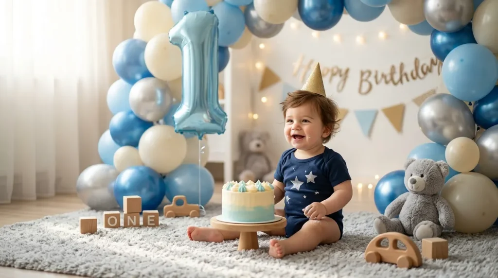 Short and Sweet First Birthday Wishes for Baby Boy