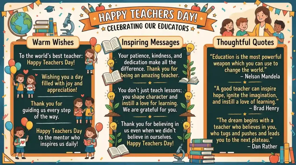 Short & Sweet Teachers Day Wishes