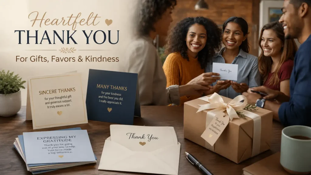 Appreciation Messages for Gifts and Favors