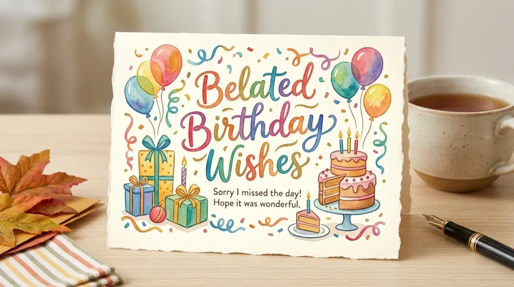 Belated Birthday Wishes for Friends