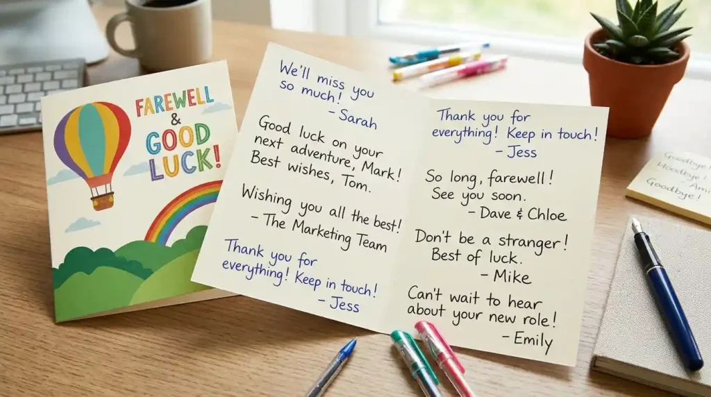 Farewell Messages for a Friend Who Is Leaving