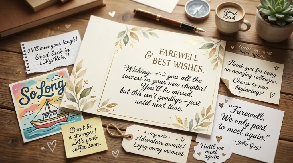 Farewell Messages to Coworkers and Colleagues