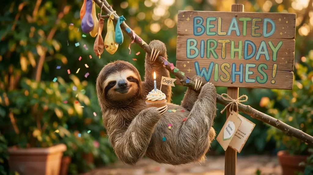 Funny Birthday Wishes Belated