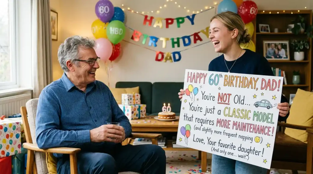 Funny Birthday Wishes for Father From Daughter