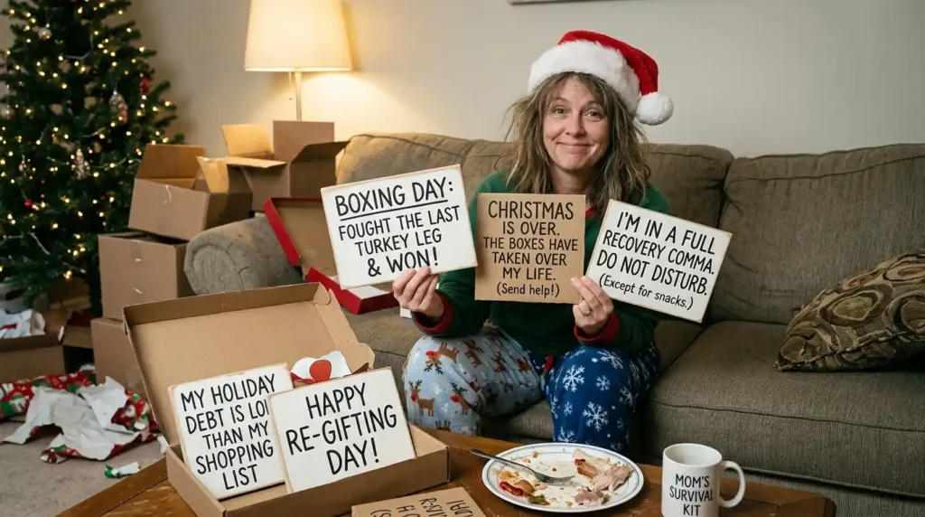 Funny Boxing Day Messages and Captions