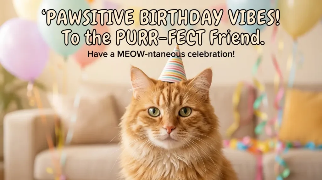 Funny Cat Birthday Wishes