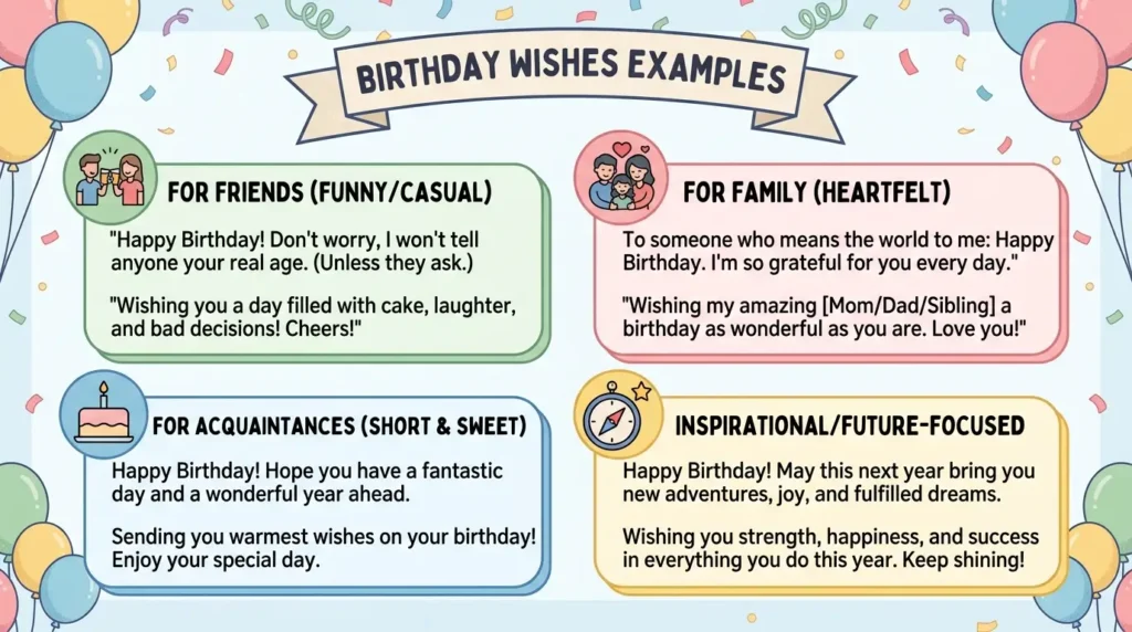 Thoughtful birthday card design for sharing long birthday messages with loved ones