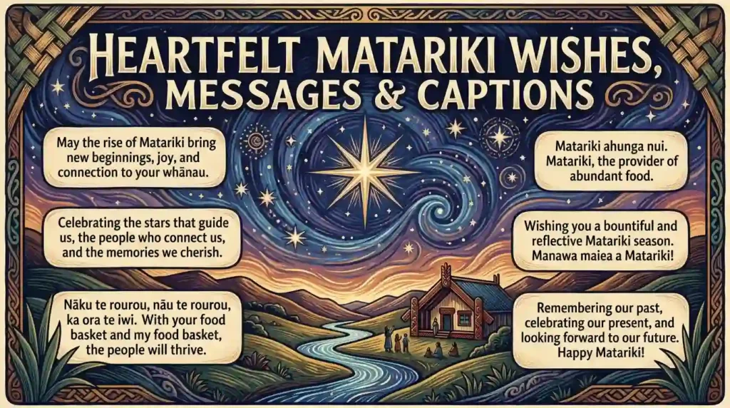 Heartfelt Matariki Wishes, Messages & Captions