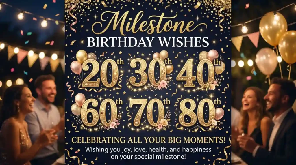 Milestone Birthday Wishes for Family Members