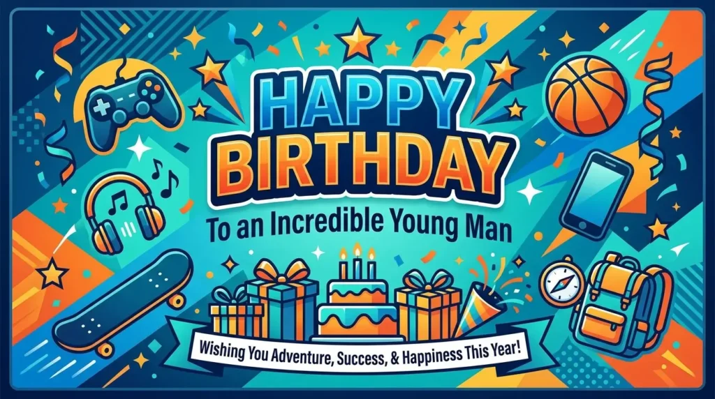 Birthday Wishes for a Young Man
Milestone Birthdays: 18th, 21st, 25th, and 30th