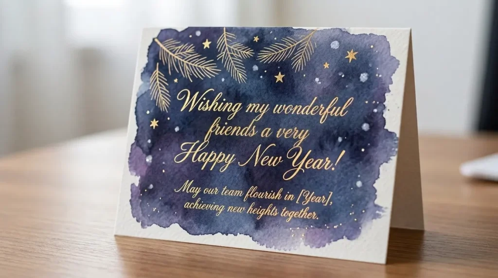 New Year Wishes for Coworkers, Teachers, and Professional Contacts