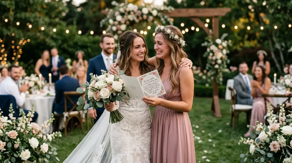 Short Wedding Wishes for Sister