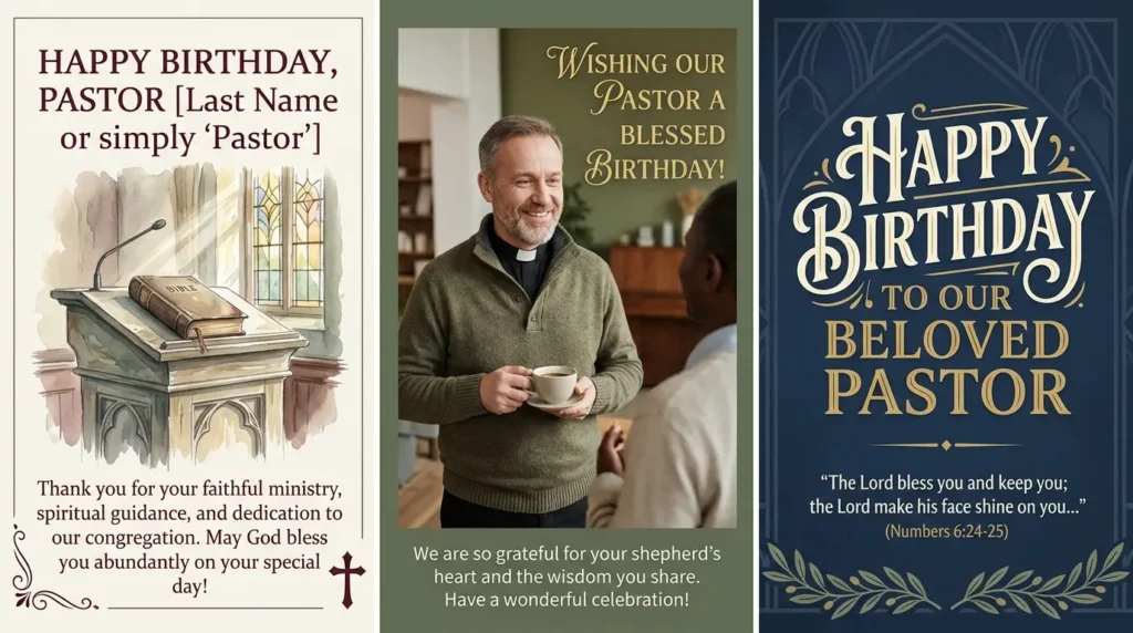 Social Media Captions and Card Messages for a Pastor