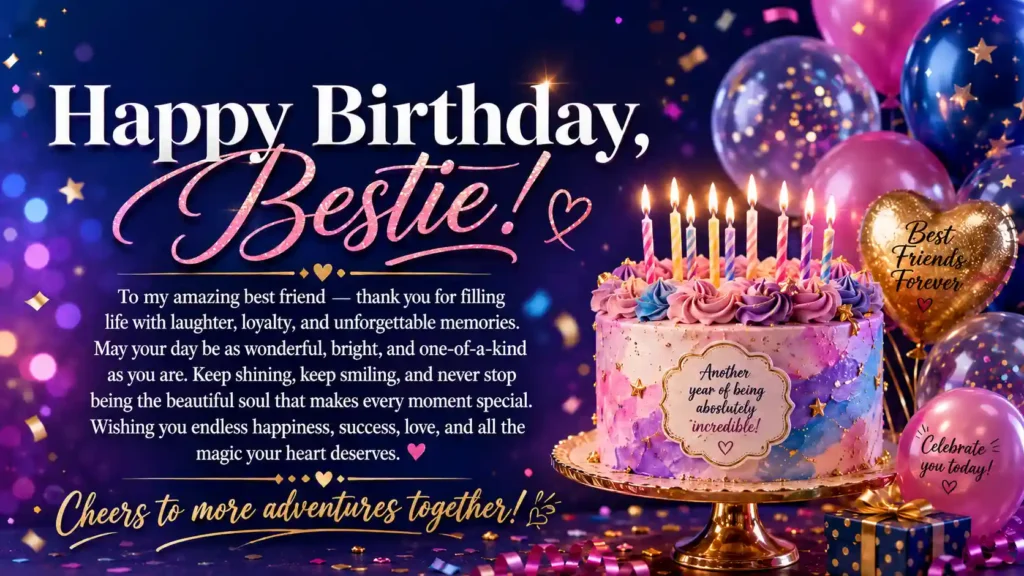 Unique Birthday Wishes for Best Friend