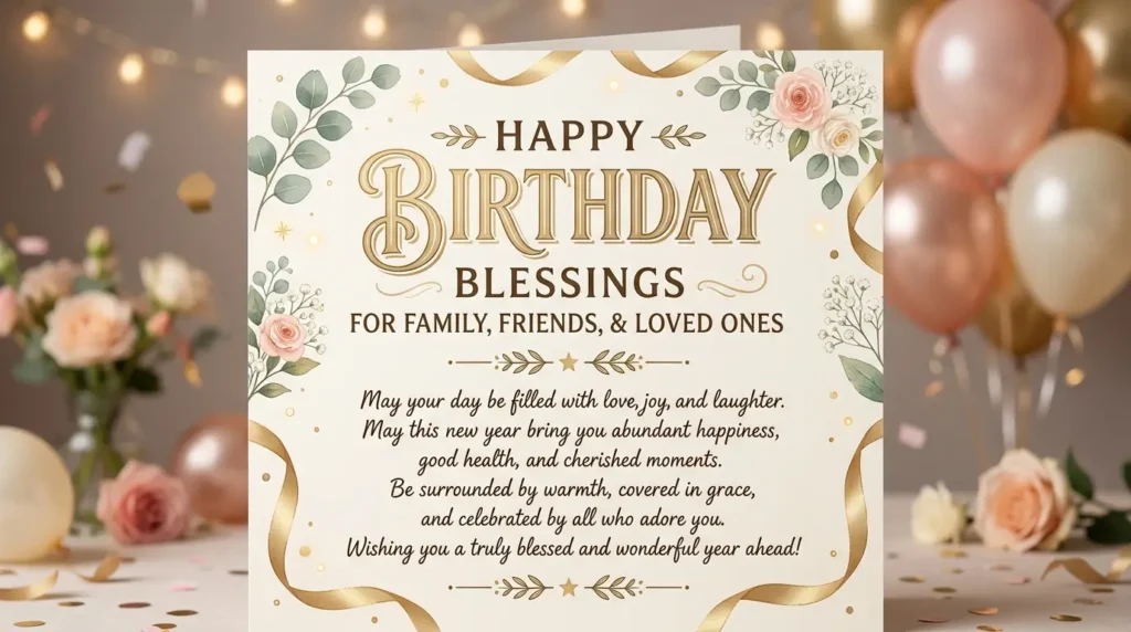 Birthday Blessings for Family, Friends, and Loved Ones