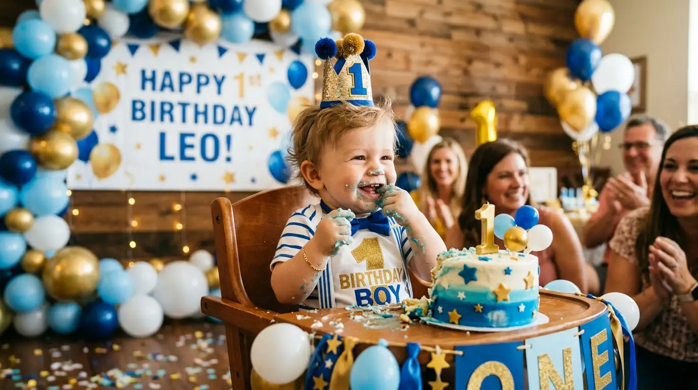 First Birthday Wishes for Baby Boy
