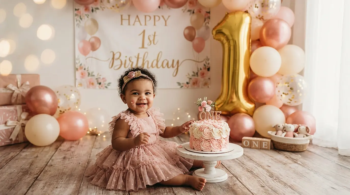 First Birthday Wishes for Baby Girl