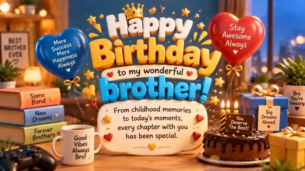 Heartfelt Birthday Wishes From Sister to Brother