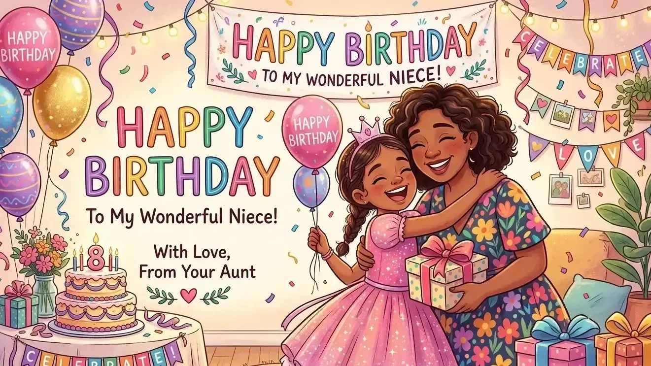 Sweet Birthday Wishes for Niece from Aunt