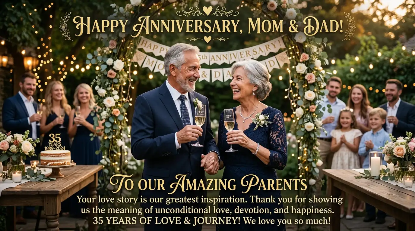 Wedding Anniversary Wishes for Parents