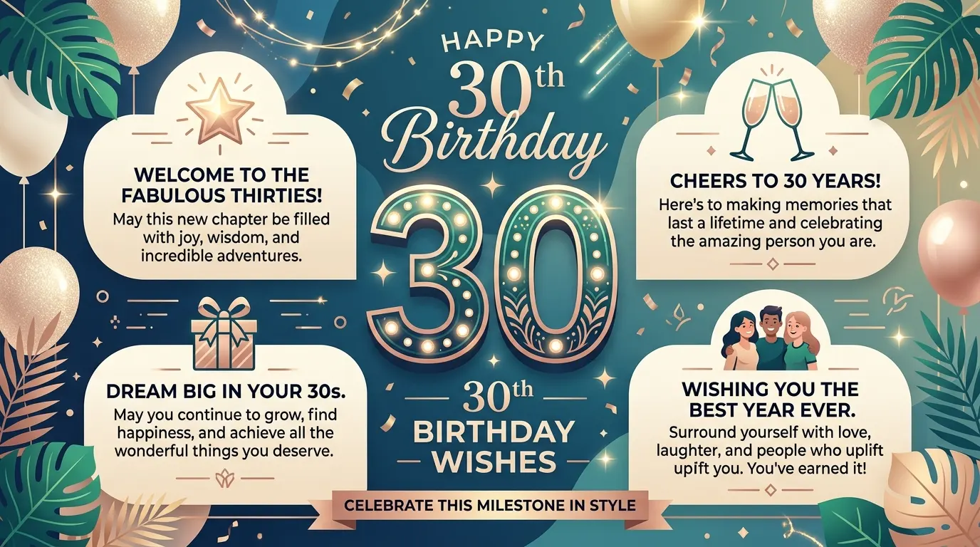 30th Birthday Wishes