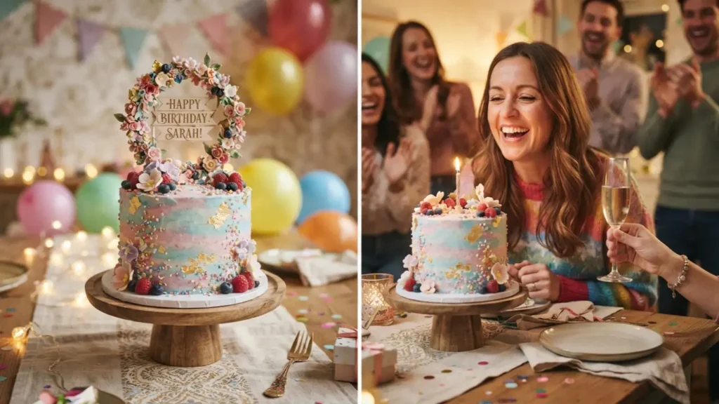 Birthday Wishes Cake for Sarah