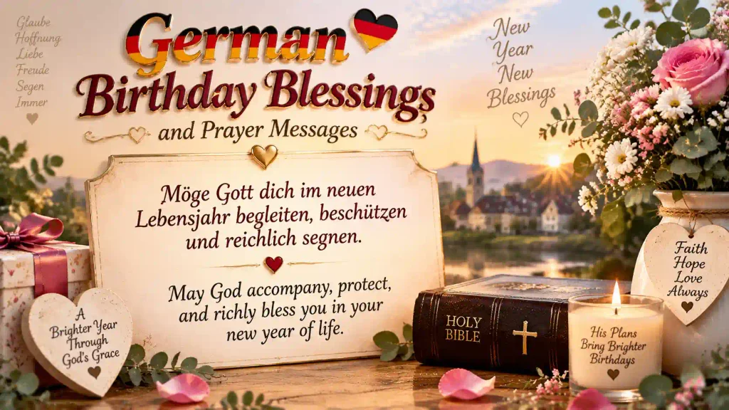 German Birthday Blessings and Prayer Messages