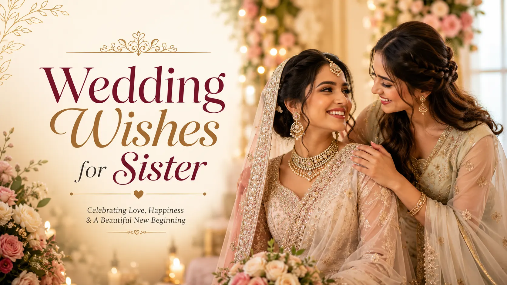 Wedding Wishes for Sister