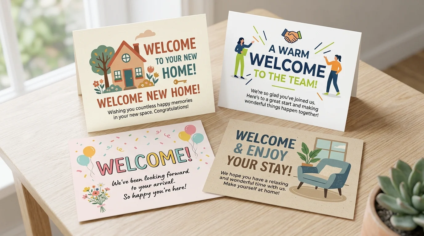 Welcome Messages: Warm, Short, and Meaningful Words for Every Occasion