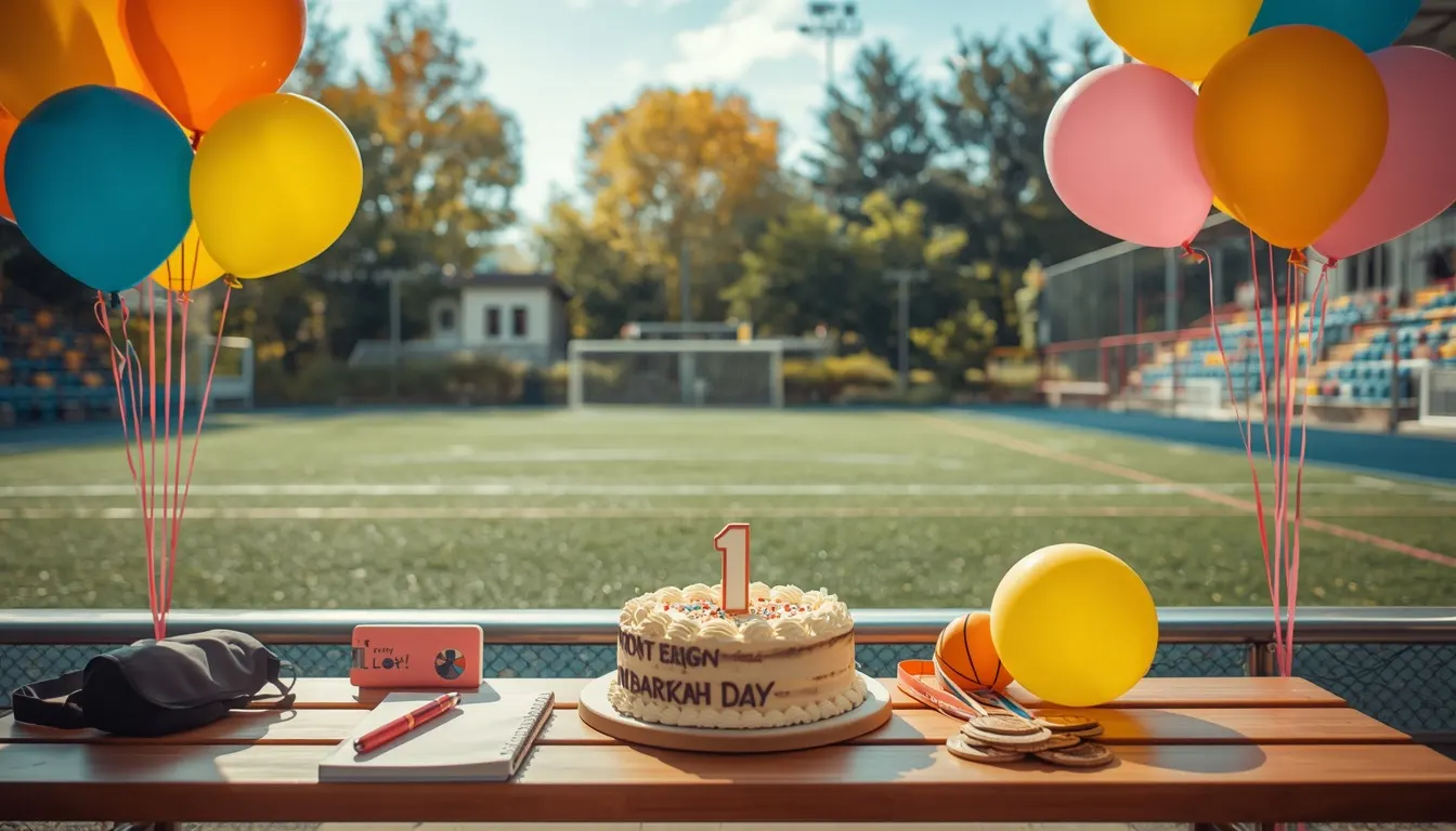 Birthday wishes for coach feature image showing a joyful sports coaching celebration with appreciation and gratitude theme.
