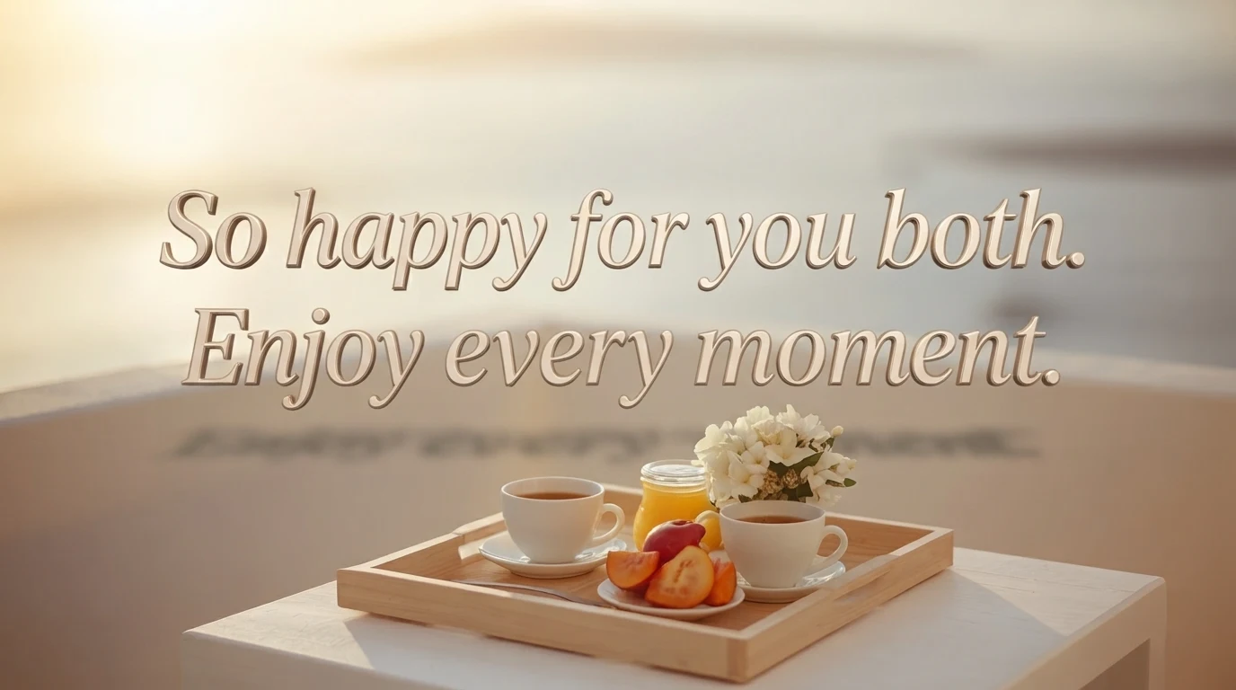 Short and Simple Honeymoon Wishes 