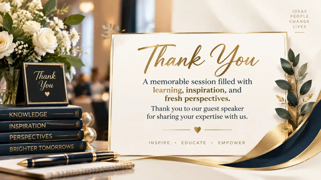 Social Media Appreciation Captions for Guest Speakers