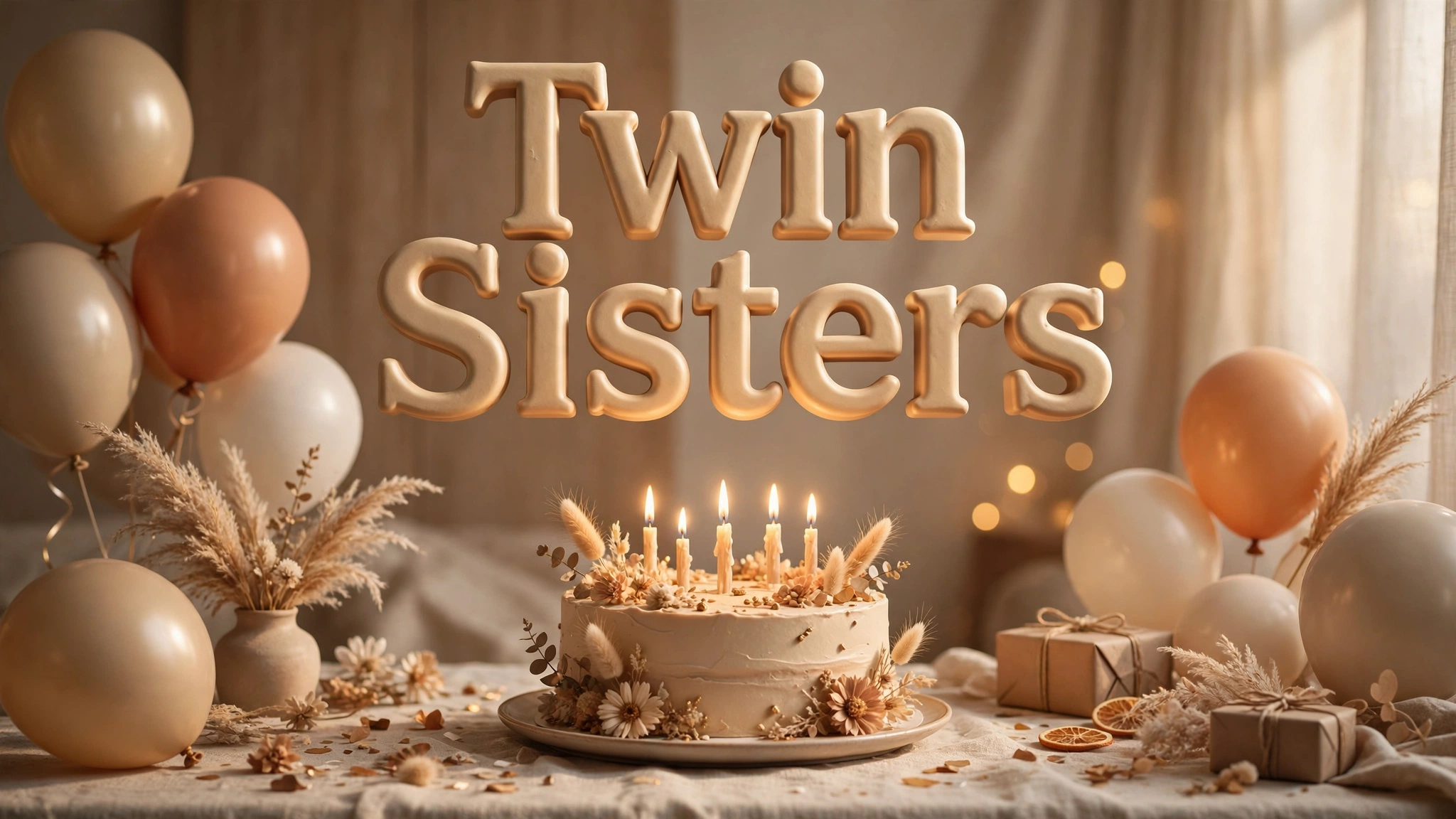 Birthday wishes for twin sisters