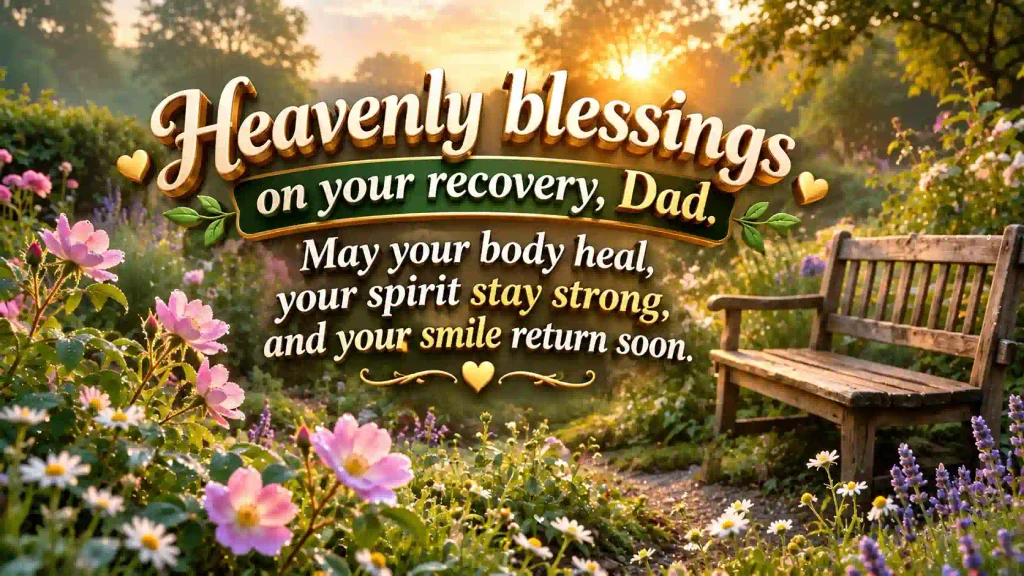 Prayerful get well soon wishes for dad
